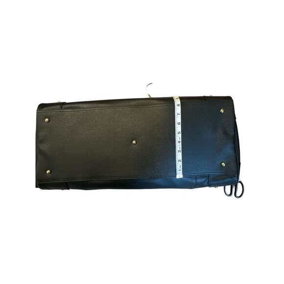 Bebe Black Weekender Duffle | “Demo” w/ Handles & Carry Strap | Chic Travel Bag - Picture 6 of 10